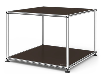 USM Haller Side Table 50 Both panels metal|USM brown