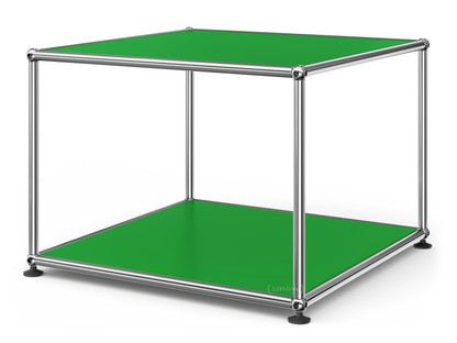 USM Haller Side Table 50 Both panels metal|USM green