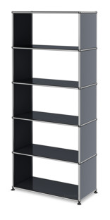 USM Haller Storage Unit without Rear Panels Anthracite RAL 7016