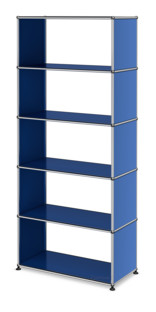 USM Haller Storage Unit without Rear Panels Gentian blue RAL 5010