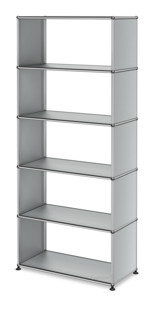 USM Haller Storage Unit without Rear Panels USM matte silver