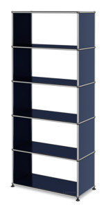 USM Haller Storage Unit without Rear Panels Steel blue RAL 5011