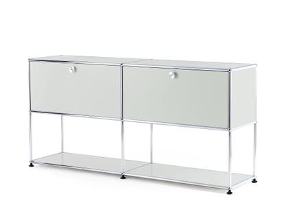 USM Haller Sideboard L with 2 Drop-down Doors, Lower Tier Structure Light grey RAL 7035