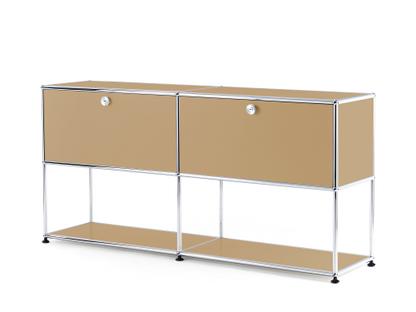 USM Haller Sideboard L with 2 Drop-down Doors, Lower Tier Structure USM beige