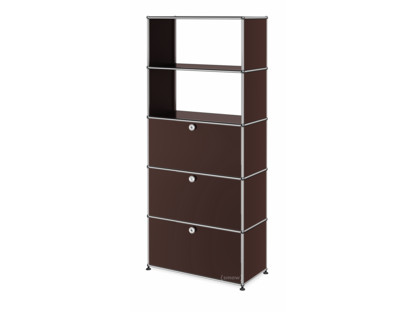 USM Haller Storage Unit with Drop-down Doors and Drawer USM brown