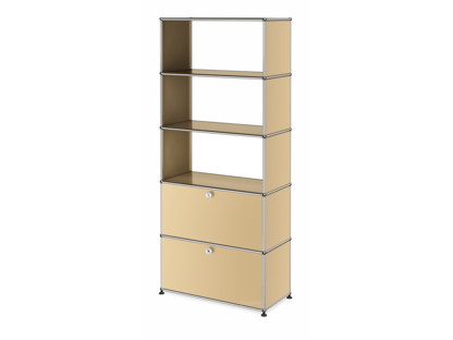 USM Haller Storage Unit with 2 Doors, without upper Rear Panels USM beige