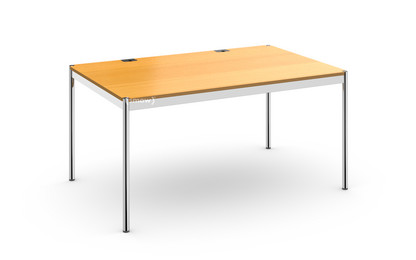 USM Haller Table Plus 150 x 100 cm|05-Natural beech|Without hatch