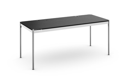 USM Haller Table Plus 175 x 75 cm|06-Black lacquered oak|Hatch left