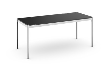 USM Haller Table Plus 175 x 75 cm|41-Black lino|Without hatch
