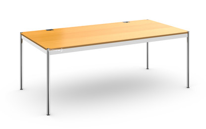 USM Haller Table Plus 200 x 100 cm|05-Natural beech|Without hatch
