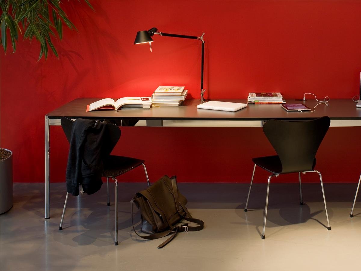 USM Haller Table Plus, 200 x 75 cm, 07-Natural lacquered oak