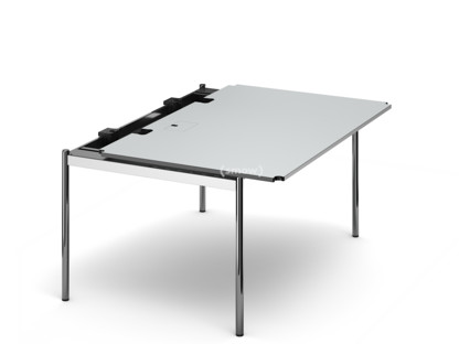 USM Haller Table Advanced 150 x 100 cm|02-Pearl grey laminate|Hatch left