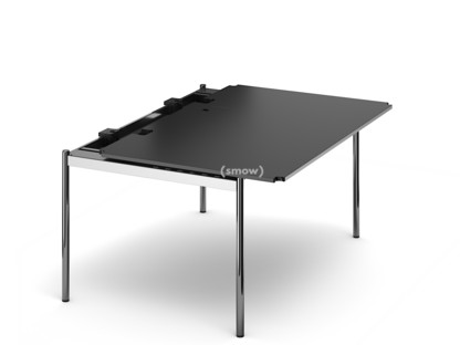 USM Haller Table Advanced 150 x 100 cm|41-Black lino|Hatch right