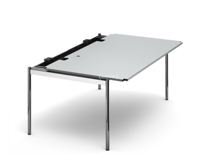 USM Haller Table Advanced 175 x 100 cm|02-Pearl grey laminate|Hatch left