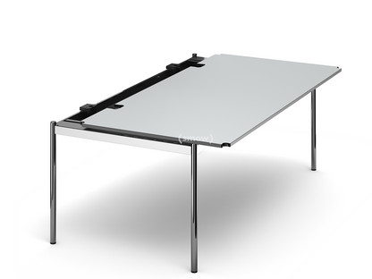 USM Haller Table Advanced 200 x 100 cm|02-Pearl grey laminate|Without hatch