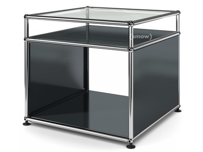 USM Haller Side Table with Extension Anthracite RAL 7016