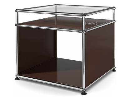 USM Haller Side Table with Extension USM brown