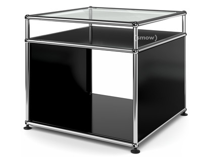 USM Haller Side Table with Extension Graphite black RAL 9011