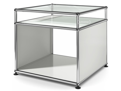 USM Haller Side Table with Extension Light grey RAL 7035