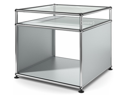 USM Haller Side Table with Extension USM matte silver