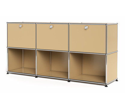 USM Haller Sideboard 50, Customisable USM beige|With 3 drop-down doors|Open