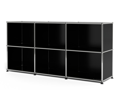 USM Haller Sideboard 50, Customisable Graphite black RAL 9011|Open|Open