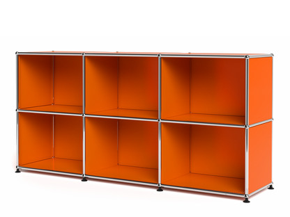 USM Haller Sideboard 50, Customisable Pure orange RAL 2004|Open|Open