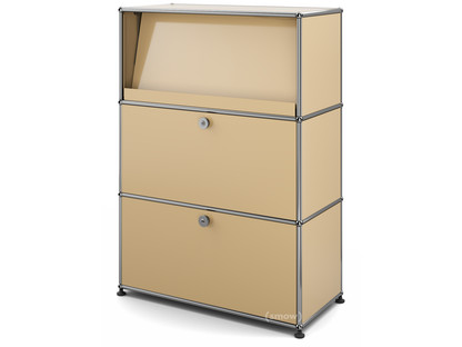 USM Haller Highboard M with Angled Shelf USM beige