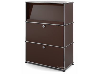 USM Haller Highboard M with Angled Shelf USM brown