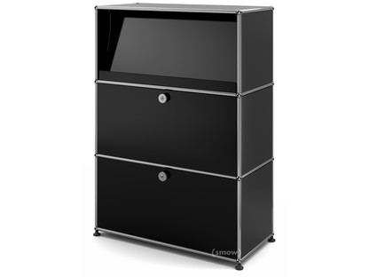 USM Haller Highboard M with Angled Shelf Graphite black RAL 9011