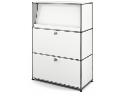 USM Haller Highboard M with Angled Shelf Pure white RAL 9010