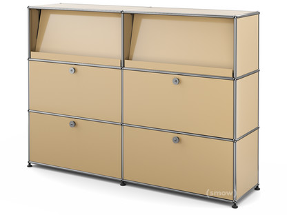 USM Haller Highboard L with Angled Shelves 