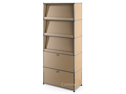 USM Haller Storage Unit with 3 Angled Shelves USM beige