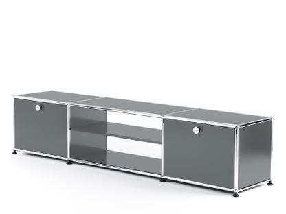 USM Haller TV-Table Mid grey RAL 7005