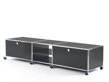 USM Haller TV-Lowboard XL on Castors Anthracite RAL 7016