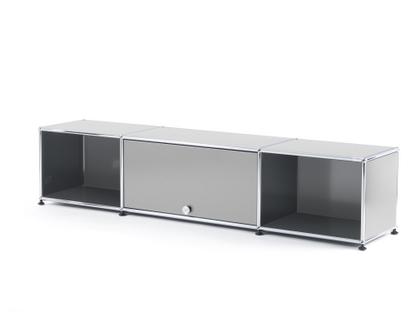 USM Haller TV-Lowboard with Flip-up Door USM matte silver