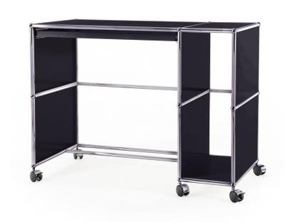 USM Haller Desktop on Castors Type 1 Graphite black RAL 9011