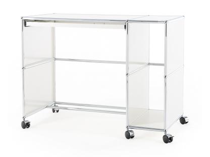 USM Haller Desktop on Castors Type 1 Pure white RAL 9010