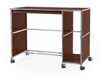 USM Haller Desktop on Castors Type 1 USM brown