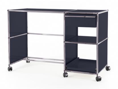 USM Haller Desktop on Castors Type 2 Anthracite RAL 7016