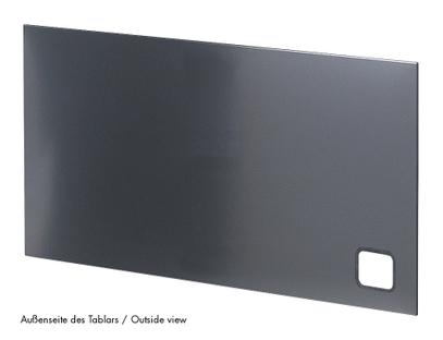 USM Haller Panel With Cable Cut-Out 75 x 35 cm|Anthracite RAL 7016|Bottom left