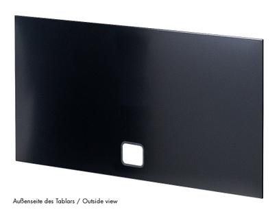 USM Haller Panel With Cable Cut-Out 75 x 35 cm|Graphite black RAL 9011|Bottom centre
