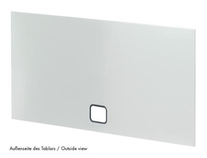 USM Haller Panel With Cable Cut-Out 50 x 35 cm|Light grey RAL 7035|Bottom centre