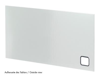 USM Haller Panel With Cable Cut-Out 75 x 35 cm|Light grey RAL 7035|Bottom left