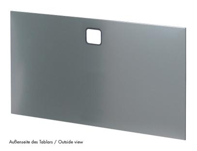 USM Haller Panel With Cable Cut-Out 75 x 35 cm|Mid grey RAL 7005|Top centre