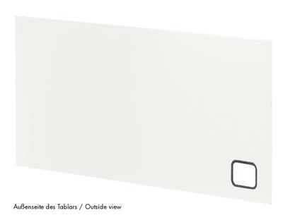 USM Haller Panel With Cable Cut-Out 75 x 35 cm|Pure white RAL 9010|Bottom left