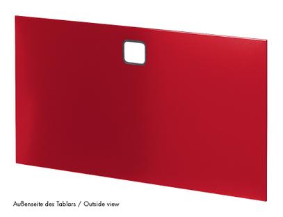 USM Haller Panel With Cable Cut-Out 50 x 35 cm|USM ruby red|Top centre