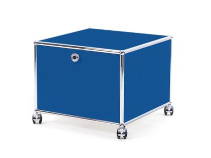 USM Haller Printer Container 50 cm|Gentian blue RAL 5010|With castors