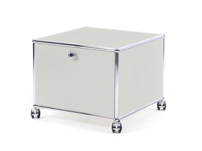 USM Haller Printer Container 50 cm|Light grey RAL 7035|With castors