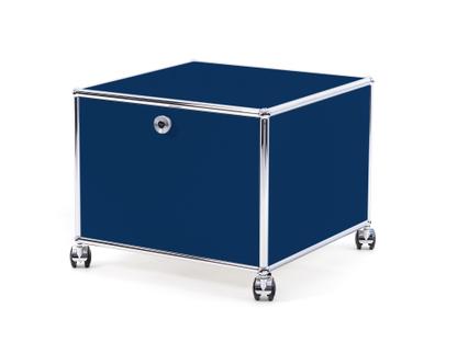 USM Haller Printer Container 50 cm|Steel blue RAL 5011|With castors